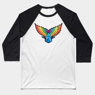 Rainbow Mermaid Tail Baseball T-Shirt